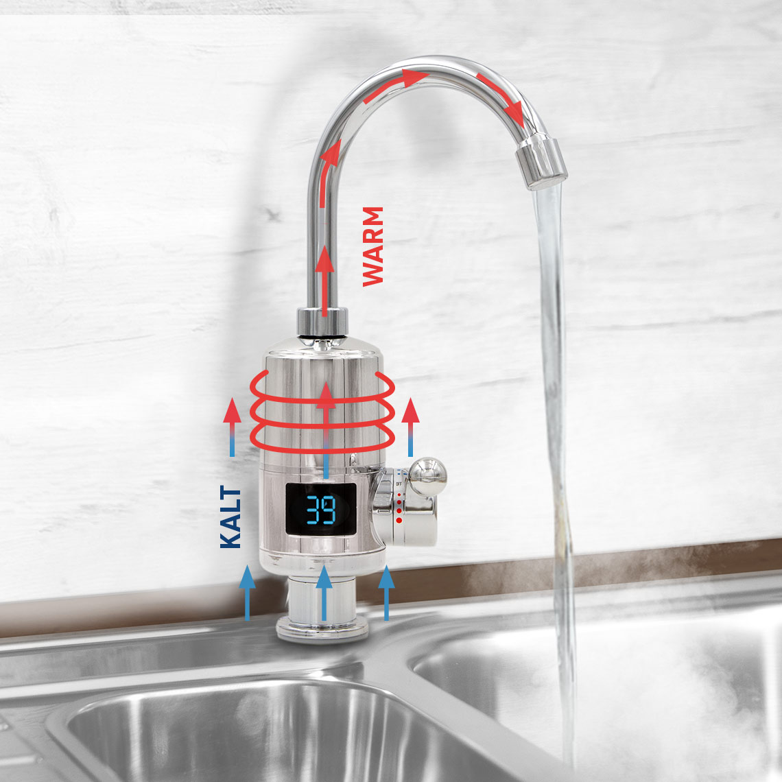 Aquadon SmartHeater FixHead | www.mediashop.hu